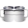 10 oz. White Stainless Steel Coffee Mug Thumbnail