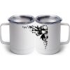 10 oz. White Stainless Steel Coffee Mug Thumbnail