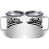 10 oz. White Stainless Steel Coffee Mug Thumbnail