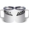 10 oz. White Stainless Steel Coffee Mug Thumbnail