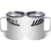 10 oz. White Stainless Steel Coffee Mug Thumbnail