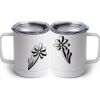 10 oz. White Stainless Steel Coffee Mug Thumbnail