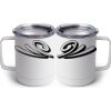 10 oz. White Stainless Steel Coffee Mug Thumbnail