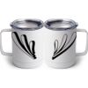 10 oz. White Stainless Steel Coffee Mug Thumbnail