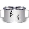 10 oz. White Stainless Steel Coffee Mug Thumbnail