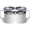 10 oz. White Stainless Steel Coffee Mug Thumbnail