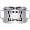 10 oz. White Stainless Steel Coffee Mug Thumbnail