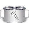 10 oz. White Stainless Steel Coffee Mug Thumbnail