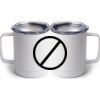 10 oz. White Stainless Steel Coffee Mug Thumbnail