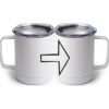 10 oz. White Stainless Steel Coffee Mug Thumbnail
