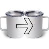 10 oz. White Stainless Steel Coffee Mug Thumbnail