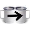 10 oz. White Stainless Steel Coffee Mug Thumbnail