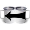 10 oz. White Stainless Steel Coffee Mug Thumbnail