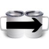 10 oz. White Stainless Steel Coffee Mug Thumbnail