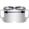 10 oz. White Stainless Steel Coffee Mug Thumbnail