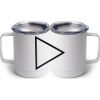 10 oz. White Stainless Steel Coffee Mug Thumbnail
