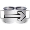 10 oz. White Stainless Steel Coffee Mug Thumbnail