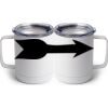 10 oz. White Stainless Steel Coffee Mug Thumbnail