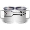 10 oz. White Stainless Steel Coffee Mug Thumbnail