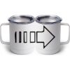 10 oz. White Stainless Steel Coffee Mug Thumbnail