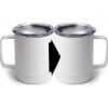 10 oz. White Stainless Steel Coffee Mug Thumbnail
