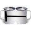 10 oz. White Stainless Steel Coffee Mug Thumbnail
