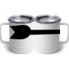10 oz. White Stainless Steel Coffee Mug Thumbnail