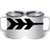 10 oz. White Stainless Steel Coffee Mug Thumbnail