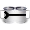 10 oz. White Stainless Steel Coffee Mug Thumbnail