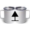 10 oz. White Stainless Steel Coffee Mug Thumbnail