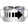 10 oz. White Stainless Steel Coffee Mug Thumbnail