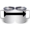 10 oz. White Stainless Steel Coffee Mug Thumbnail