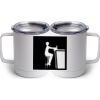 10 oz. White Stainless Steel Coffee Mug Thumbnail