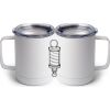 10 oz. White Stainless Steel Coffee Mug Thumbnail