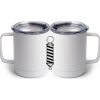 10 oz. White Stainless Steel Coffee Mug Thumbnail
