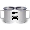 10 oz. White Stainless Steel Coffee Mug Thumbnail