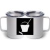 10 oz. White Stainless Steel Coffee Mug Thumbnail