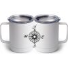 10 oz. White Stainless Steel Coffee Mug Thumbnail