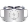 10 oz. White Stainless Steel Coffee Mug Thumbnail
