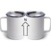 10 oz. White Stainless Steel Coffee Mug Thumbnail