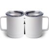 10 oz. White Stainless Steel Coffee Mug Thumbnail