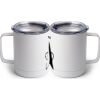 10 oz. White Stainless Steel Coffee Mug Thumbnail