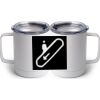 10 oz. White Stainless Steel Coffee Mug Thumbnail