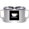 10 oz. White Stainless Steel Coffee Mug Thumbnail