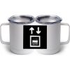 10 oz. White Stainless Steel Coffee Mug Thumbnail