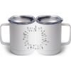 10 oz. White Stainless Steel Coffee Mug Thumbnail
