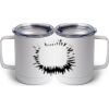 10 oz. White Stainless Steel Coffee Mug Thumbnail