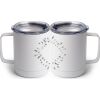 10 oz. White Stainless Steel Coffee Mug Thumbnail