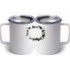 10 oz. White Stainless Steel Coffee Mug Thumbnail