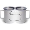 10 oz. White Stainless Steel Coffee Mug Thumbnail